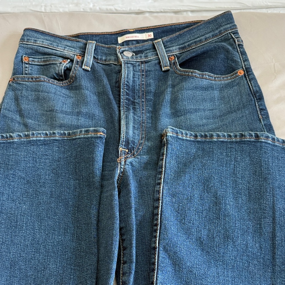 Levi's Classic Blue Wide Leg Jeans